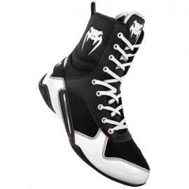 Chaussures de boxe Venum Elite - Noir/Blanc