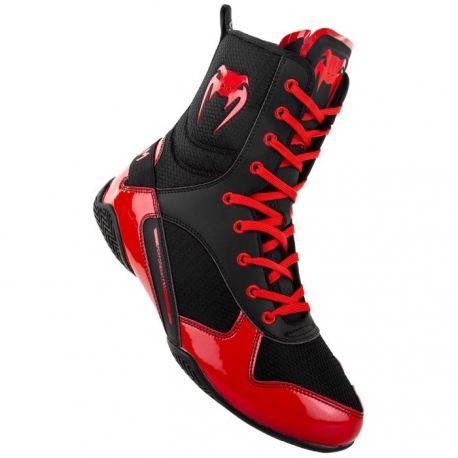 Chaussures de boxe Venum Elite - Noir/Rouge