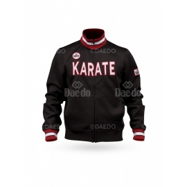 WKF Slim Jas Karate Zwart