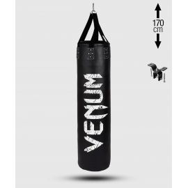 VENUM CHALLENGER BOKSZAK (MET PLAFONDBEVESTIGING) - ZWART/WIT - 170 CM - GEVULD