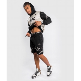 UFC VENUM AUTHENTIC FIGHT WEEK 2.0 SHORTS VAN KATOEN - ZWART/LICHTBRUIN