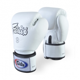GANTS D'ENTRAINEMENT FAIRTEX FXV1 BLANC CUIR TOP
