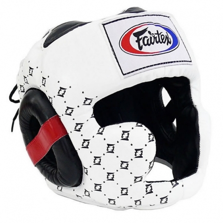 CASQUE FAIRTEX INTÉGRAL HG10 BLANC CUIR TOP