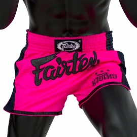 SHORT DE BOXE THAÏ ROSE FAIRTEX