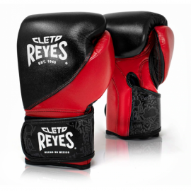 GANTS DE BOXE D'ENTRAINEMENT REYES "HIGHT PRECISION" NOIR/ROUGE