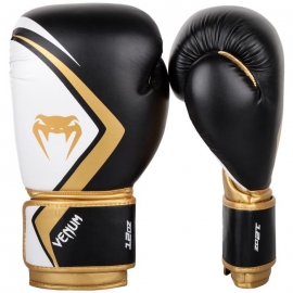 Gants de boxe Venum Contender 2.0 - Noir/Blanc-Doré